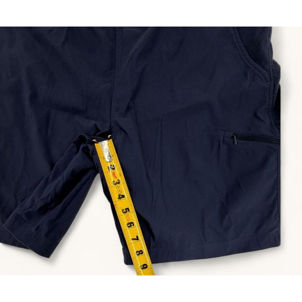 Mountain Hardwear Womens Shorts XL Navy Blue Pockets Zipper Hiking Activewear - Picture 12 of 15